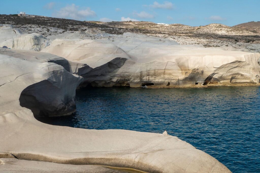 The magnificent view of Milos in Greece